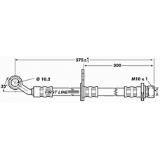 FBH7017 FIRST LINE Тормозной шланг