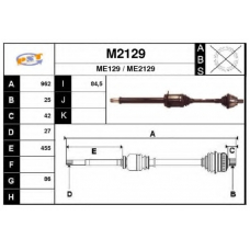 M2129 SNRA Приводной вал