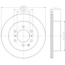 8DD 355 119-091 HELLA PAGID Тормозной диск