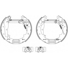 8DB 355 003-851 HELLA PAGID Комплект тормозных колодок