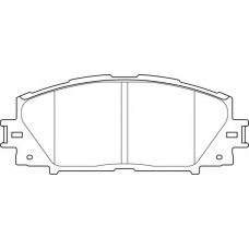 FD7483A NECTO Комплект тормозных колодок, дисковый тормоз