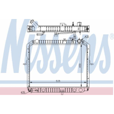 66623 NISSENS Радиатор, охлаждение двигателя