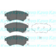 KBP-8011 KAVO PARTS Комплект тормозных колодок, дисковый тормоз