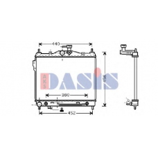 510027N AKS DASIS Радиатор, охлаждение двигателя