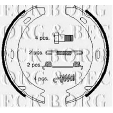 BBS6219 BORG & BECK Комплект тормозных колодок