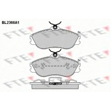 BL2366A1 FTE Комплект тормозных колодок, дисковый тормоз