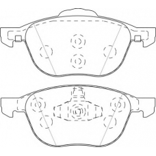 FD7490A NECTO Комплект тормозных колодок, дисковый тормоз