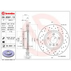 09.9581.1X BREMBO Тормозной диск