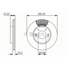 0 986 479 A12 BOSCH Тормозной диск