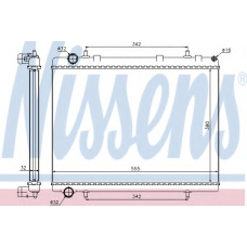 63601 NISSENS Радиатор, охлаждение двигателя
