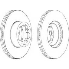 DDF1554C FERODO Тормозной диск