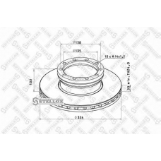 85-00709-SX STELLOX Тормозной диск