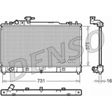 DRM44036 DENSO Радиатор, охлаждение двигателя