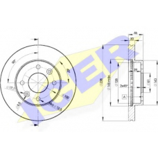 78BD4287-2 ICER Тормозной диск