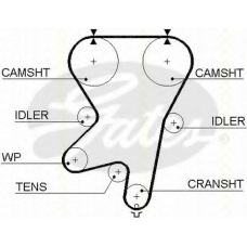 8645 5542xs TRISCAN Ремень ГРМ