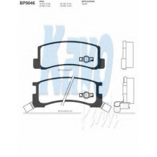 BP-9046 KAVO PARTS Комплект тормозных колодок, дисковый тормоз