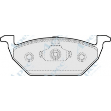 PAD1062 APEC Комплект тормозных колодок, дисковый тормоз