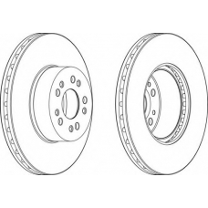 DDF1061-1 FERODO Тормозной диск