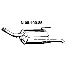 08.199.85 EBERSPACHER Глушитель выхлопных газов конечный