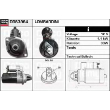 DRS3964 DELCO REMY Стартер