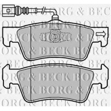 BBP2010 BORG & BECK Комплект тормозных колодок, дисковый тормоз