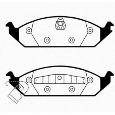 J PA-093AF JAPANPARTS Комплект тормозных колодок, дисковый тормоз