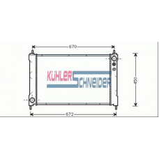 0106401 KUHLER SCHNEIDER Радиатор, охлаждение двигател