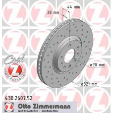 430.2607.52 ZIMMERMANN Тормозной диск