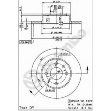 BS 7328 BRECO Тормозной диск