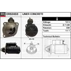 DRS3469 DELCO REMY Стартер