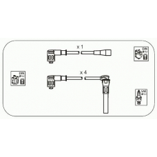 D12S JANMOR Комплект проводов зажигания