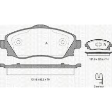 8110 24018 TRIDON Brake pads - front