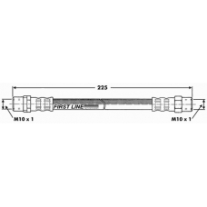 FBH6636 FIRST LINE Тормозной шланг