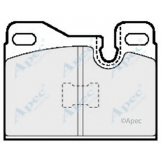 PAD566 APEC Комплект тормозных колодок, дисковый тормоз