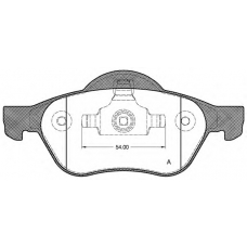 BPA0962.00 OPEN PARTS Комплект тормозных колодок, дисковый тормоз