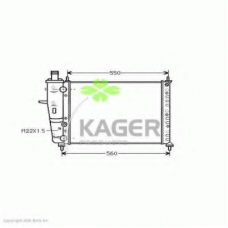 31-0410 KAGER Радиатор, охлаждение двигателя