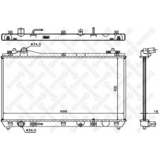 10-25431-SX STELLOX Радиатор, охлаждение двигателя