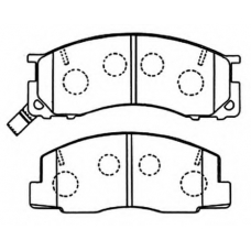 AKD-1273 ASVA Комплект тормозных колодок, дисковый тормоз