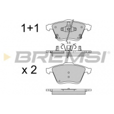 BP3569 BREMSI Комплект тормозных колодок, дисковый тормоз