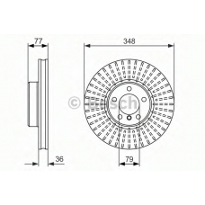 0 986 479 774 BOSCH Тормозной диск