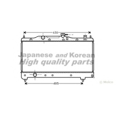 T554-01 ASHUKI Радиатор, охлаждение двигателя