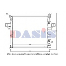 520099N AKS DASIS Радиатор, охлаждение двигателя