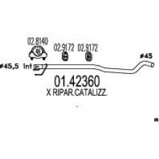 01.42360 MTS Труба выхлопного газа