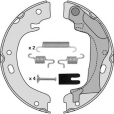 M873R MGA Комплект тормозных колодок, стояночная тормозная с