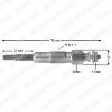HDS375 DELPHI Свеча накаливания