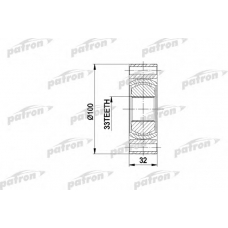 PCV3001 PATRON Шарнирный комплект, приводной вал