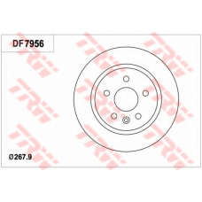 DF7956 TRW Тормозной диск