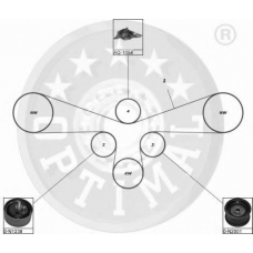 SK-1377 OPTIMAL Комплект ремня грм