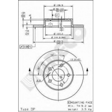 BS 7510 BRECO Тормозной диск