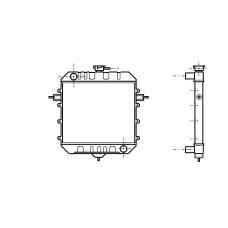 OL2033 AVA Радиатор, охлаждение двигателя